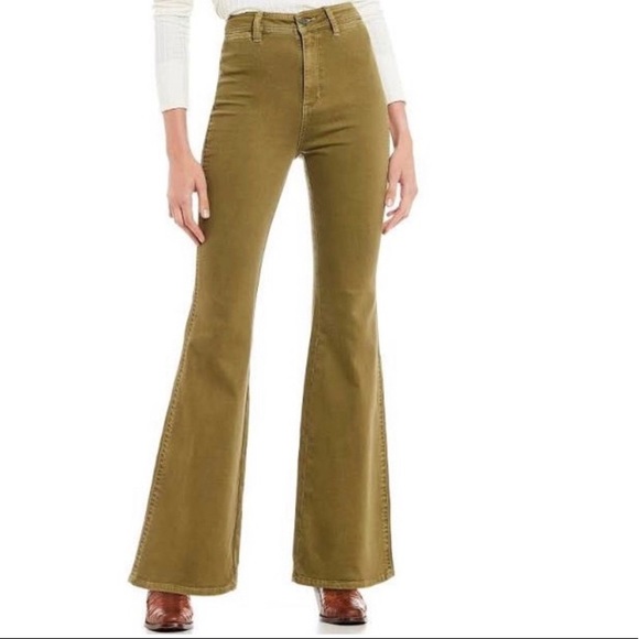 Free People Pants - We the Free People Brooke Flare Pistachio Sz 31